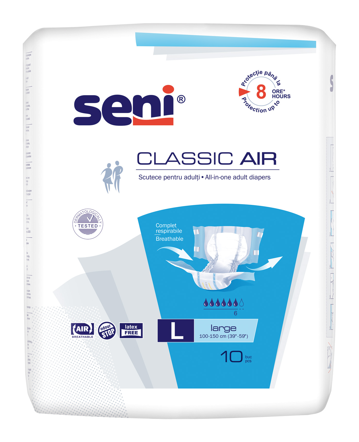 Підгузки для дорослих SENI CLASSIC AIR large.(10 шт.)